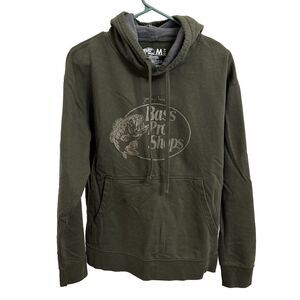 🔥Bass Pro Shops Pullover Hoodie Sweatshirt, Men's Medium, Gray, Logo